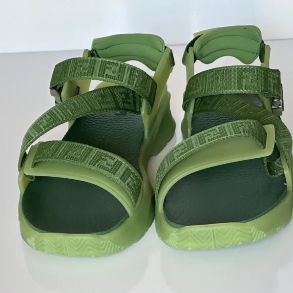 Green Comfort Slide Sandals