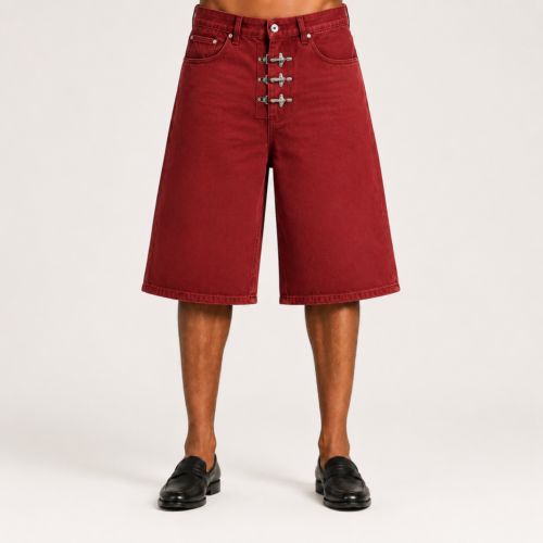 Terracotta Loose-Fit Denim Jorts