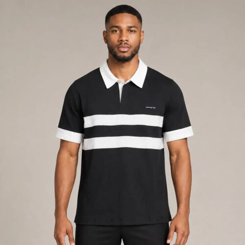 Urban Edge Stripe Polo Shirt