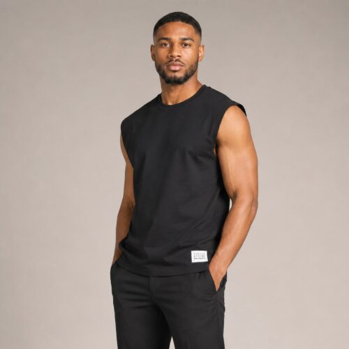 Urban Edge Muscle Tee – Black