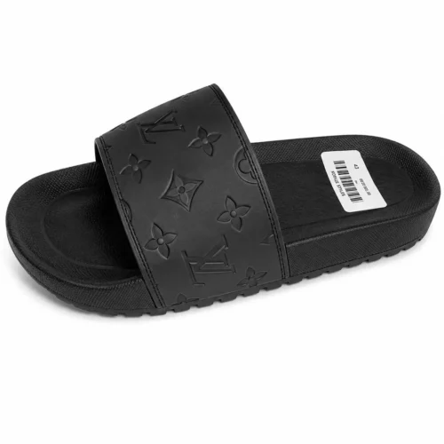 Noir Monogram Luxury Slide