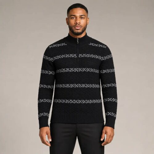 Noir Nordic Knit Sweater