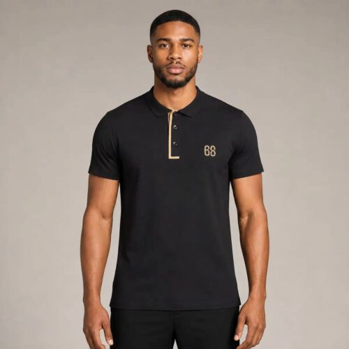 Essential Modern Fit Polo – Jet Black