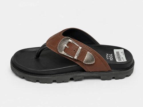 Frontier Buckle Thong Sandal
