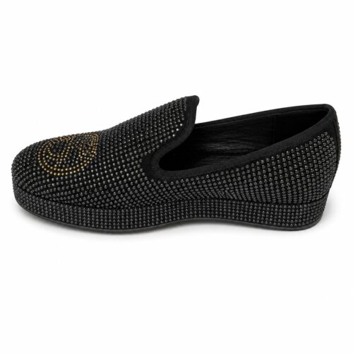 Noir Crystal Loafer